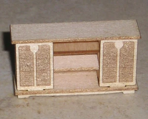 1:48 1/4 Scale Dollhouse Mini Furniture Kit Signature Collect TV Stand 0002760 - Picture 1 of 4