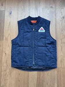 Mens Medium-Regular Cintas Full Zip Quilted Lined Work Vest SPS Patch - Picture 1 of 11