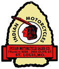 Indian Motorcycles Sales CO St Louis, MO Cut Out Metal Sign 20x17