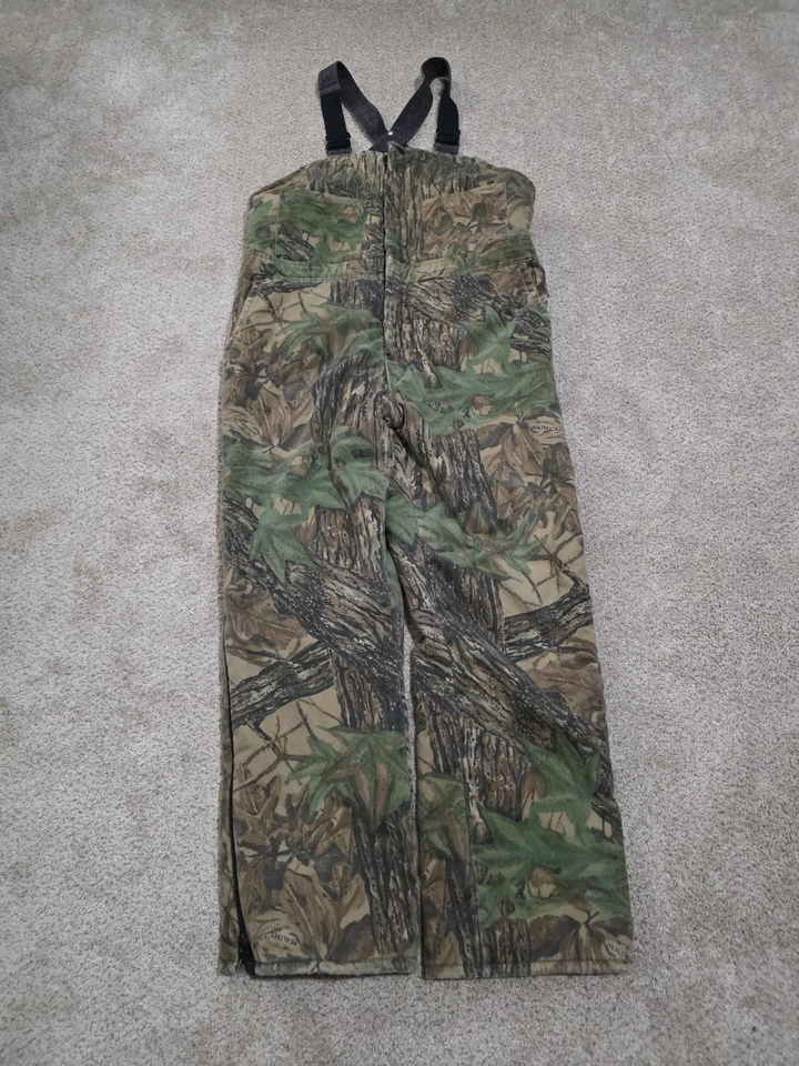 Vintage Walls Blizzard Pruf Insulated Bib Overalls Men L Reg 38-40 Real Tree USA - Image 1 of 4
