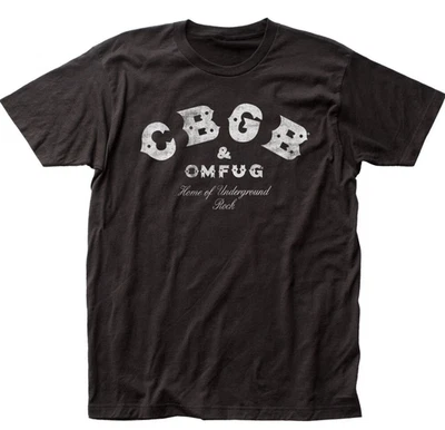 Camiseta CBGB Distressed Logo Para Hombre - Camiseta Clásica Punk Rock Club Band | Negra Foto 1 de 3