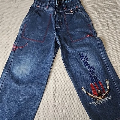 Jeans de Boxeo Vintage Y2k Platino Fubu Muhammad Ali Edición Limitada Juvenil 6  Foto 1 de 4