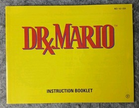 Dr. Mario NES Manuale Istruzioni Nintendo 1990 Libretto Originale Autentico