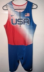 Nike Pro Elite Team USA Track Speed Suit CV0001-636 Men’s Size Large RARE - Picture 1 of 9