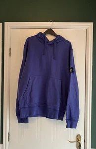 Royal Blue Men’s Stone Island Hoodie Size Large - Picture 1 of 5