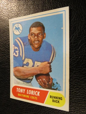 1968 TOPPS FOOTBALL SET #204 Tony Lorick, Baltimore Colts, EX st - Image 1 of 3