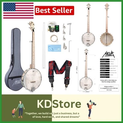 Complete 5-String Banjo Set: Open Back Design &  Accessories Included - Image 1 of 4
