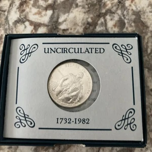 90% SILVER Uncirculated 1982-D George Washington Half Dollar! With Box & COA! - Picture 1 of 4