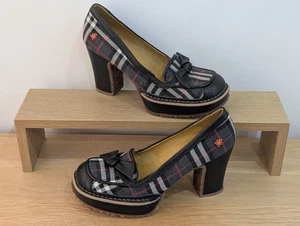 The Art Company Chunky Heels grau kariert Größe UK 5 EU 38 - Bild 1 von 11