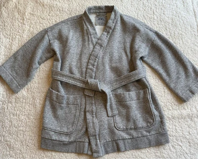 Madewell Womens MWL Betterterry Wrap Sweatshirt Jacket Heather Gray Size XS - Image 1 of 4