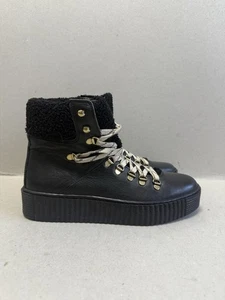 SHOP THE BEAR STP BLACK LEATHER MENS HIGHTOP TRAINERS/SNEAKERS UK 6.5 EU 40 - Picture 1 of 10