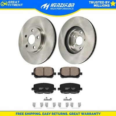 Rotores de disco delanteros pastillas de freno para Toyota Corolla Matrix Pontiac Vibe 2003-2008 Foto 1 de 3