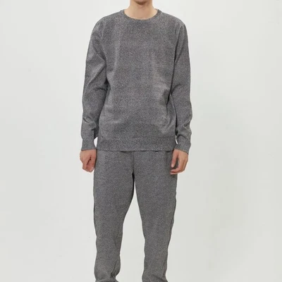 Cut Resistant Knit T-Shirt Long Sleeve Crew Neck Safety Workwear Protective Top - Image 1 of 4