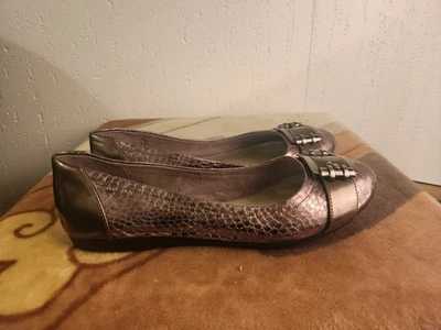 Sapatilhas de balé AK Anne Klein Sport femininas tamanho 6.5 bronze #54 - Imagem 1 de 4