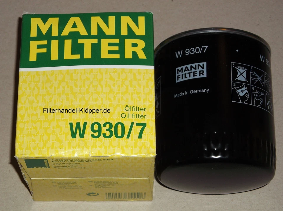 Mann Ölfilter W930/7 für Mc Cormick IHC 554 624 644 654 724 733 743 744 745, 824 - Bild 1 von 1