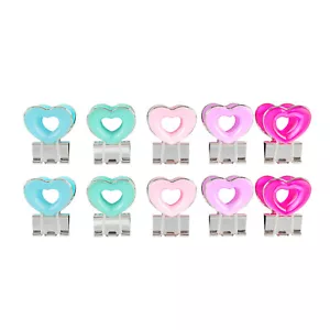 Raccoglitore in metallo a forma di cuore clip 1 pollice fil fotografico 10 pezzi/set raccoglitore carino clip Kawai - Foto 1 di 6