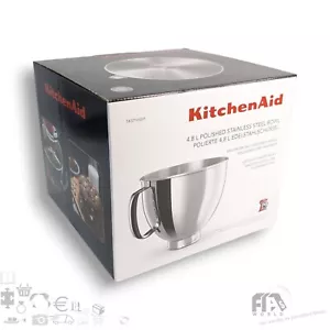 original KitchenAid Edelstahl Rührschüssel mit Handgriff 4,8 l 5K5THSBP - Bild 1 von 4