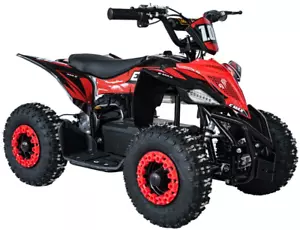 Electric E-Max Quad Bike 1000W 48V MIDI High Torque 3 speed Red 20mph Kids - Picture 1 of 12