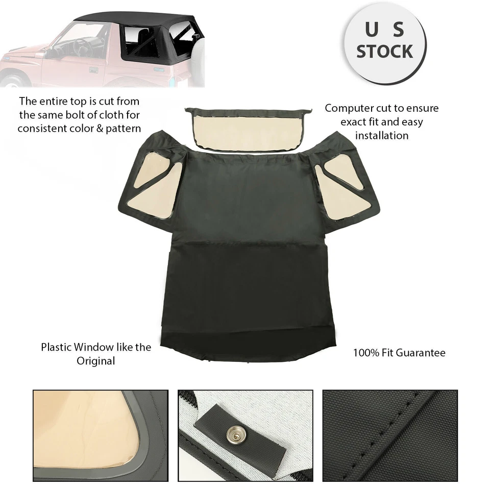 Мягкий верх с тонированными окнами для 88-94 Geo Tracker Suzuki Sidekick сменный 98715 - Изображение 1 из 4