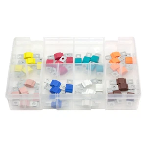 40Pcs Assorted Box of Midi Fuses 30 40 50 60 70 80 100 125amp Fuse Car Auto - Picture 1 of 2