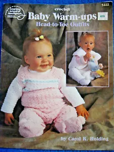 Amer School NWK 1222 Head-to-Toe BABY WARM-UPS 22pg crochet pattern booklet - Picture 1 of 8