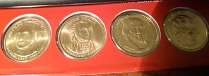UNC 2007 DENVER PRESIDENT DOLLAR 4 COIN SET WITH SATIN FINISH 1st 4 PRESIDENTS - Picture 1 of 7