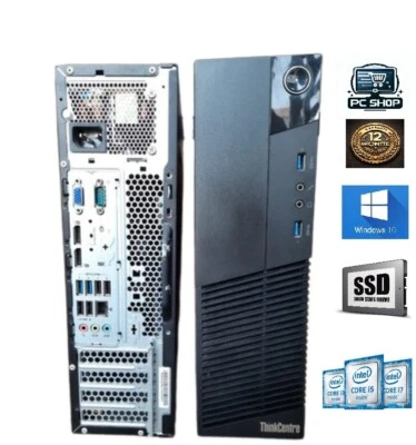 Office PC Lenovo ThinkCentre M83 SFF i5 i7 bis 32GB Ram bis 1000GB SSD Windows - Bild 1 von 3