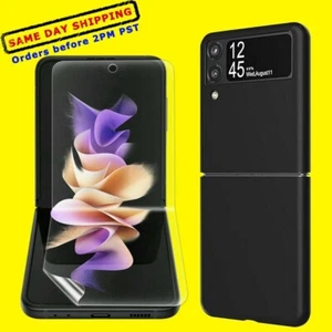 For Samsung Galaxy Z Flip 3 5G SM-F711U Phone Screen Protector + Back Case Cover - Picture 1 of 1