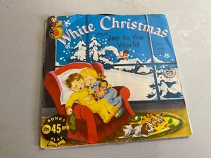 CRICKET CHORAL GROUP WHITE CHRISTMAS / JOY TO THE WORLD 7" VINYL 45 RPM 1953 VG+ - Picture 1 of 4