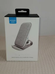  RAIGEN Wireless Charging Stand + Quick Charge AC Adapter Modern Fabric Canvas - Picture 1 of 4