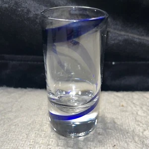 Pier 1 Swirline Cobalt Blue Swirl Shot Glass Replacement Single Cordial Glass - Picture 1 of 7