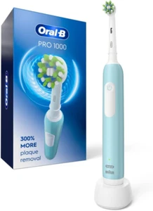 Oral-B Pro 1000 Crossaction Electric Toothbrush, Green - Picture 1 of 12