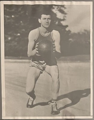 1936 Photo Type 1-Stanford Basketball Legend Hank Luisetti Setting Records PCC - Image 1 of 2