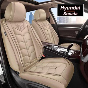 For Hyundai Sonata 2004-2014 Leather Full Set Car Seat Covers Front&Rear Cushion - Picture 1 of 9