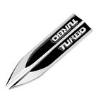 2pcs Metal TURBO Logo Side Fender Car Body Emblem Sticker Badge Accessories Honda CITY