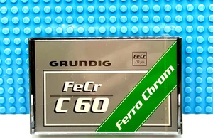 GRUNDIG FECR 60 TIPO III 1981 EUROPA CINTA DE CASETE EN BLANCO (1) (NUEVO) - Imagen 1 de 3