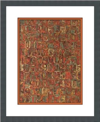 Números de Jasper Johns en color impresión enmarcada personalizada  Foto 1 de 2