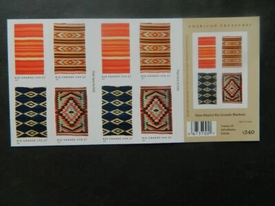US #3926-29 MNH, RIO GRANDE BLANKETS-AMERICAN TREASURE BOOKLET  FREE SHIPPING - Image 1 of 2