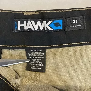 Tony Hawk 31 Polyester Performance Chino hellbraun beige Skate Shorts Schrittlänge 11" - Bild 1 von 8