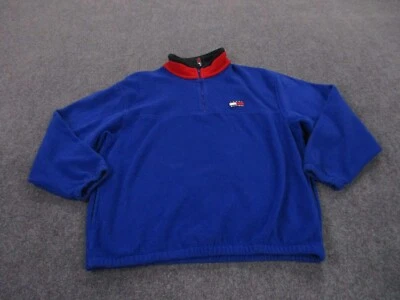 Vintage Tommy Hilfiger Jacket Adult L Blue Fleece Pullover Outdoor Sweater Men - Image 1 of 4