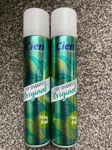 2 x Champú Cien Dry Original 200ml Cabello Fresco Limpio Sin Agua - Imagen 1 de 1