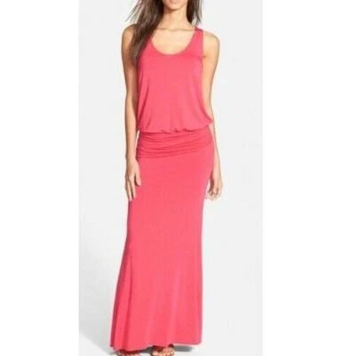 NWT SOFT JOIE Katara Maxi Dress magenta Jazz Pink Ruched Size S - Image 1 of 4