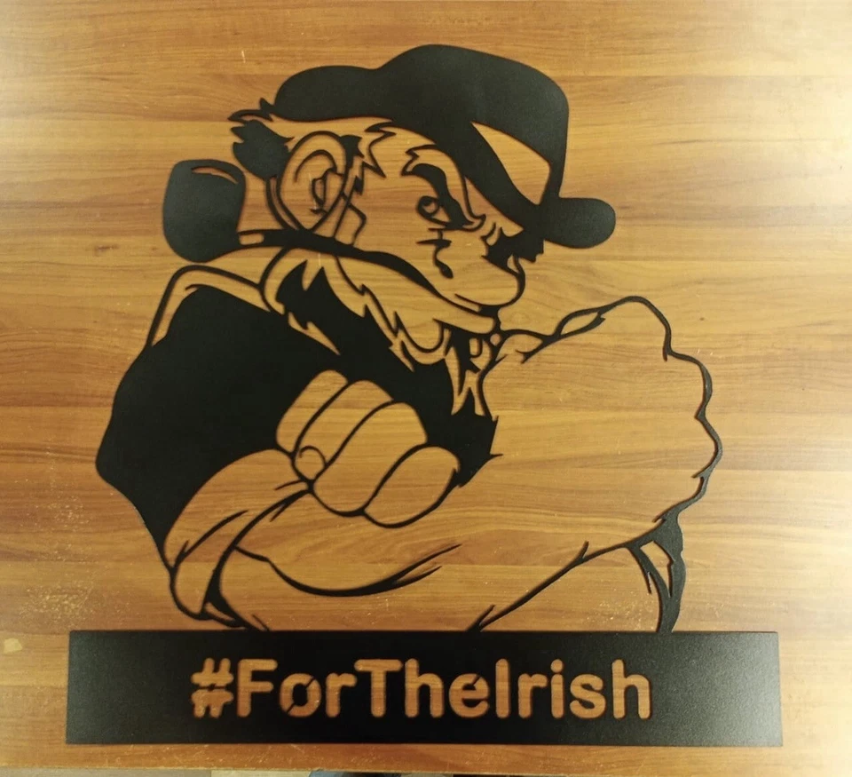 #for Theirish Notre Dame Metal Cnc Sign - Fighting Irish - Image 1 of 1