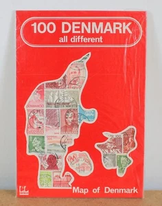 100 Denmark all different Map of Denmark - Picture 1 of 2