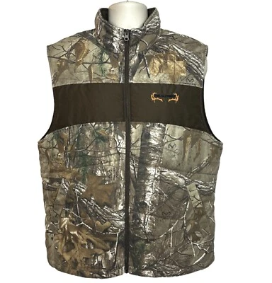 Realtree Men's Hunting Vest Camoflauge Puffer Fleece Lined Size Large - Image 1 of 4