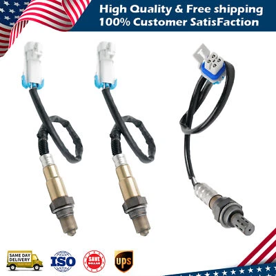 3PCS Up+Downstream Oxygen Sensor Fit Chevrolet Astro GMC Safari 4.3L 2000-2002 — 第 1/4 张图片
