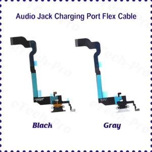 For iPhone X Mic Audio Jack Charging Port Dock Connector Flex Cable Replacement - Picture 1 of 7