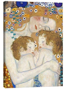Leinwandbild Mutter und Zwillinge II - Gustav Klimt - Bild 1 von 7