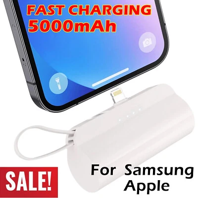 5000mAh 便携式 移动电源 外置电池 充电充电器 适用于任何手机 粉色 — 第 1/4 张图片