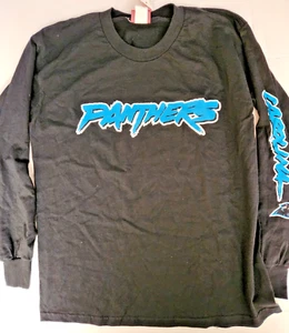 Carolina Panthers NFL Black Long Sleeve Shirt Medium - Picture 1 of 2
